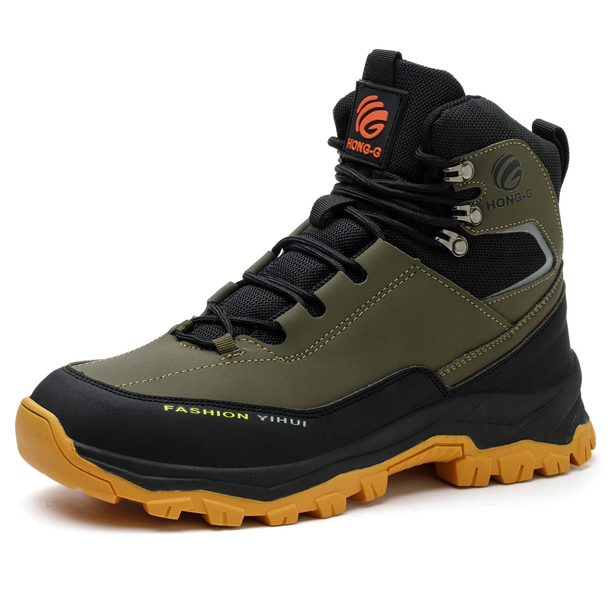 Veigar Men's Protective Steel Toe Anti Puncture Work Boots