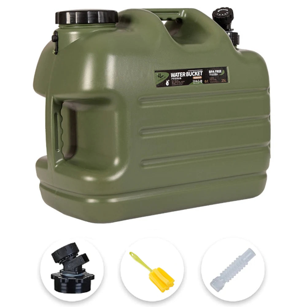 Collapsible Peva Water Tank Carrier With Spigot For Outdoor Camping