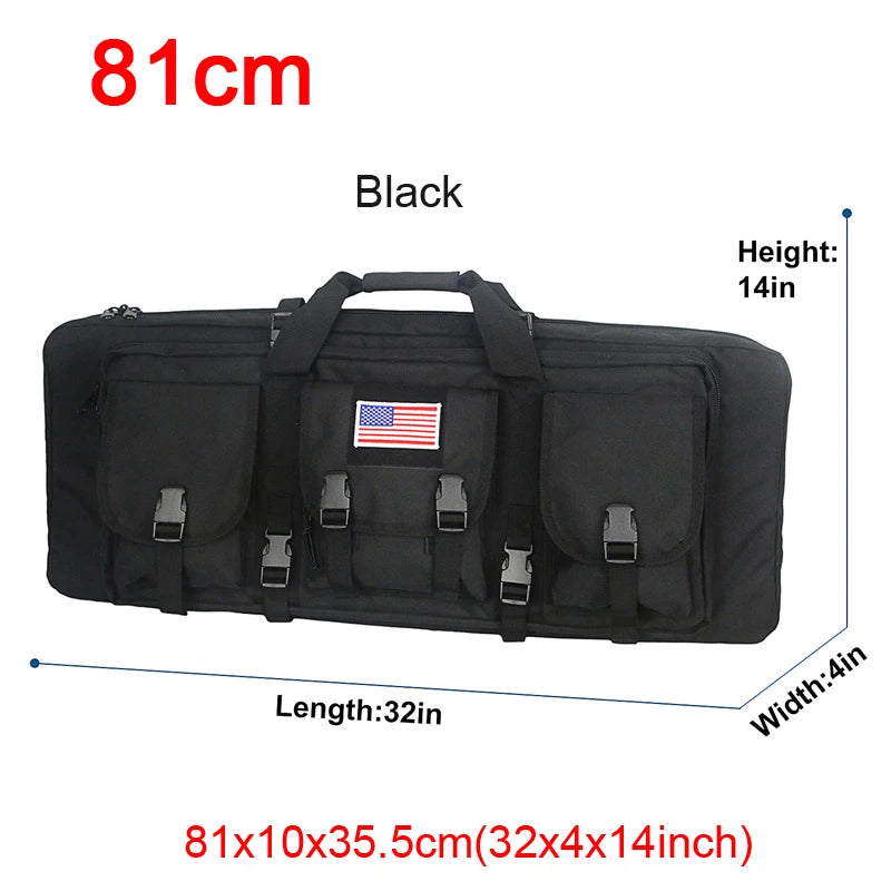 LQARMY Tactical Double Rifle Case Molle Gun Backpack Hunting Holster
