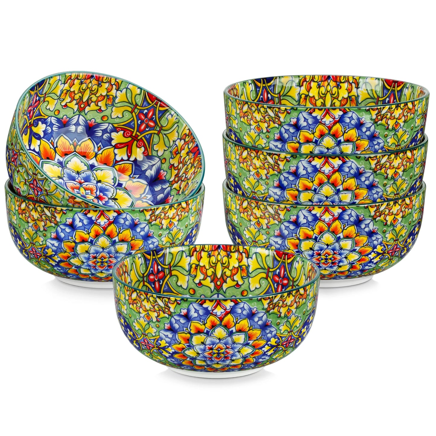 Malacasa Ceramic Breakfast Bowl Set For Pasta And Salad