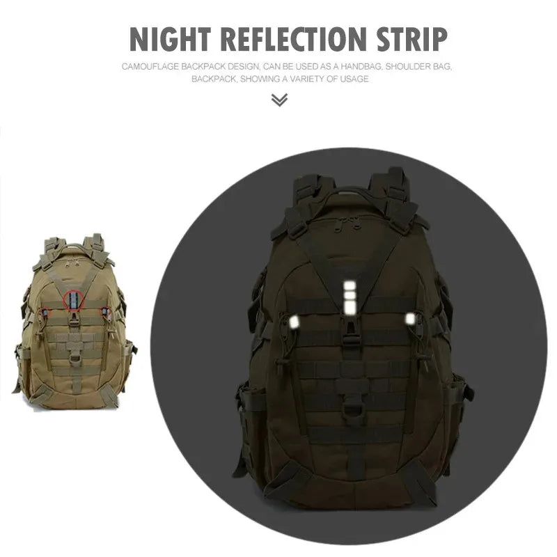 ReFire Gear Tactical Hunting Backpack Molle System And Reflective Strips