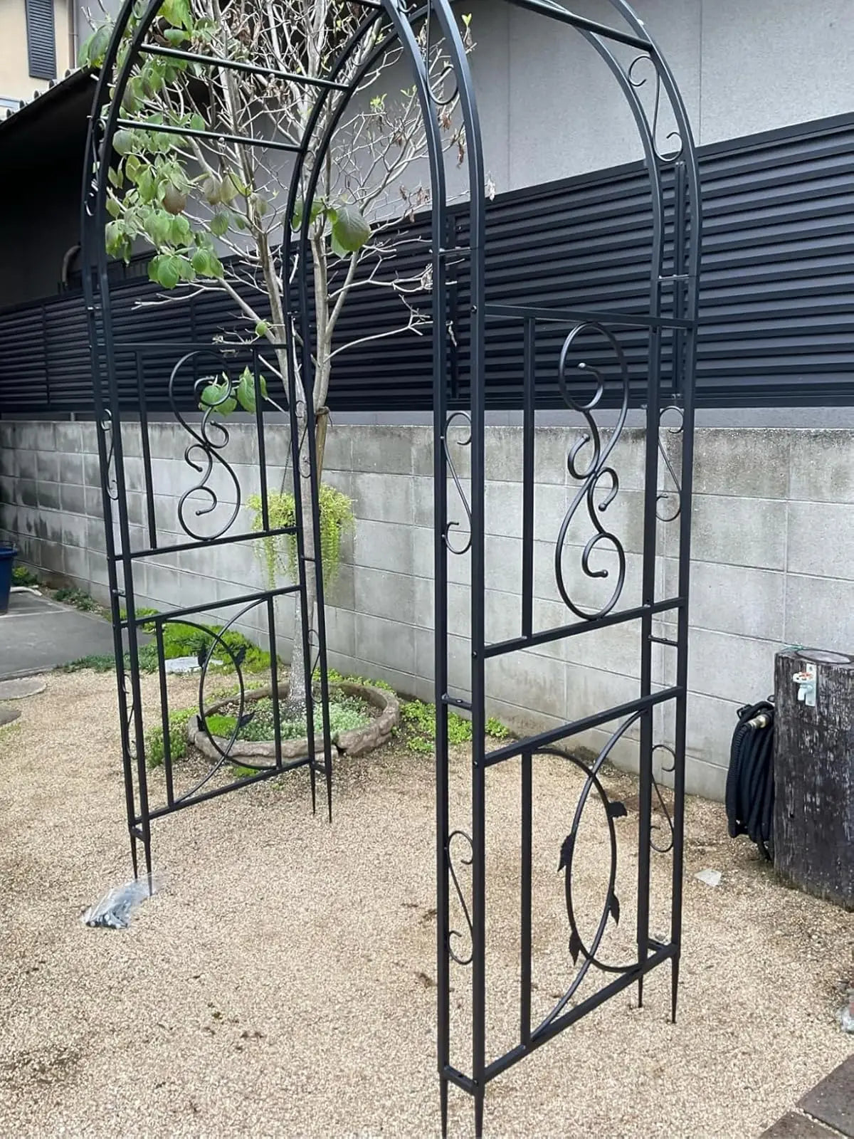 Heavy Duty Metal Garden Arbor Plant Arch Trellis For Vines