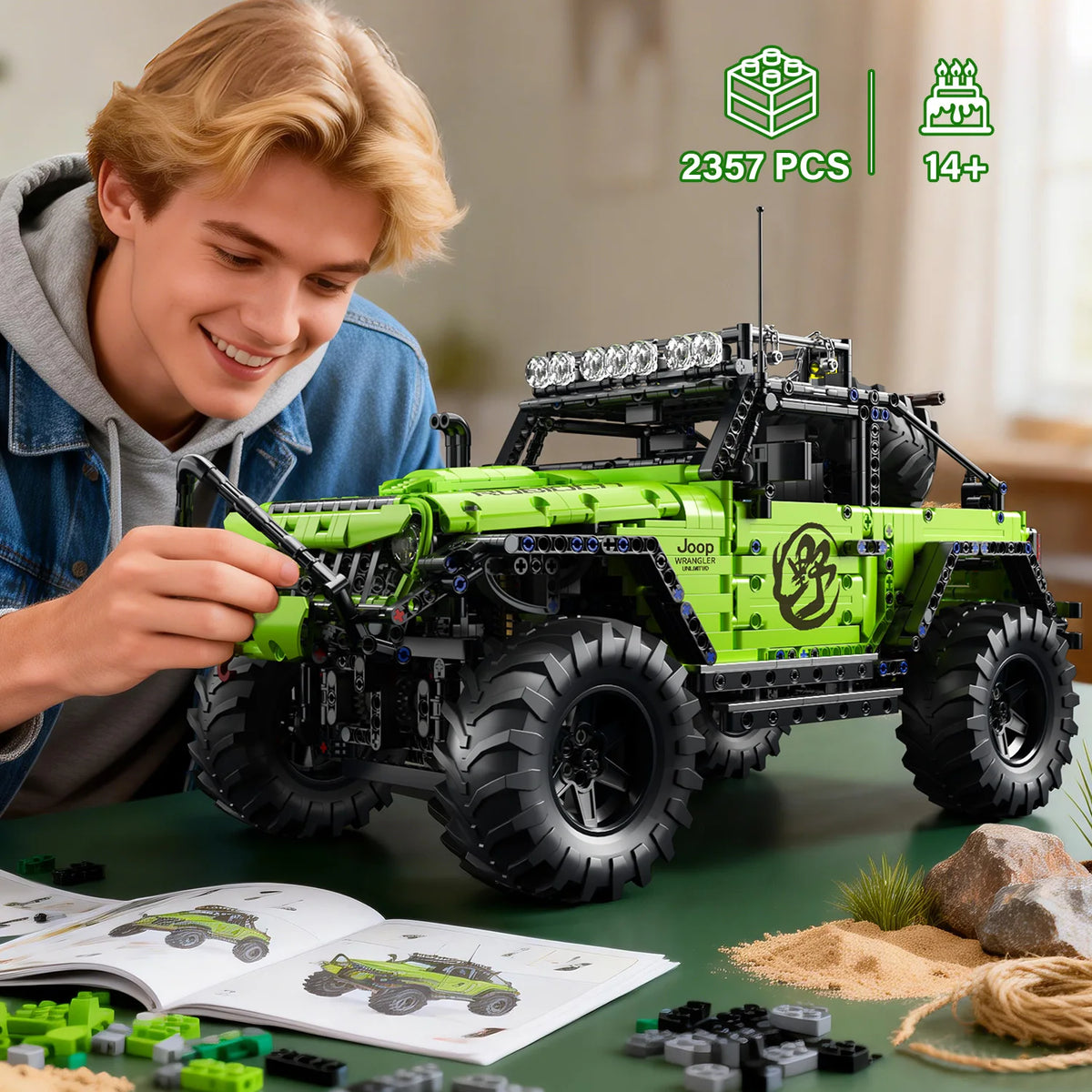 KAVOWORLD Technical Off Road Truck Building Blocks STEM Toy Builder Kit
