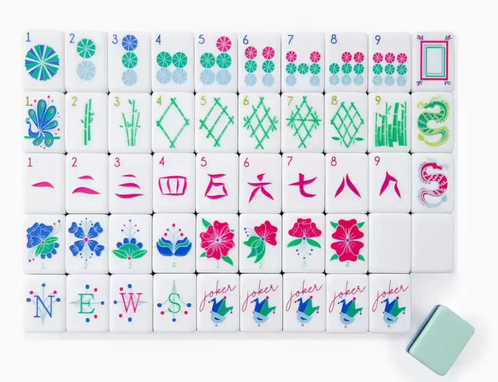 Premium Acrylic American Mahjong Set Featuring 160 Durable Tiles