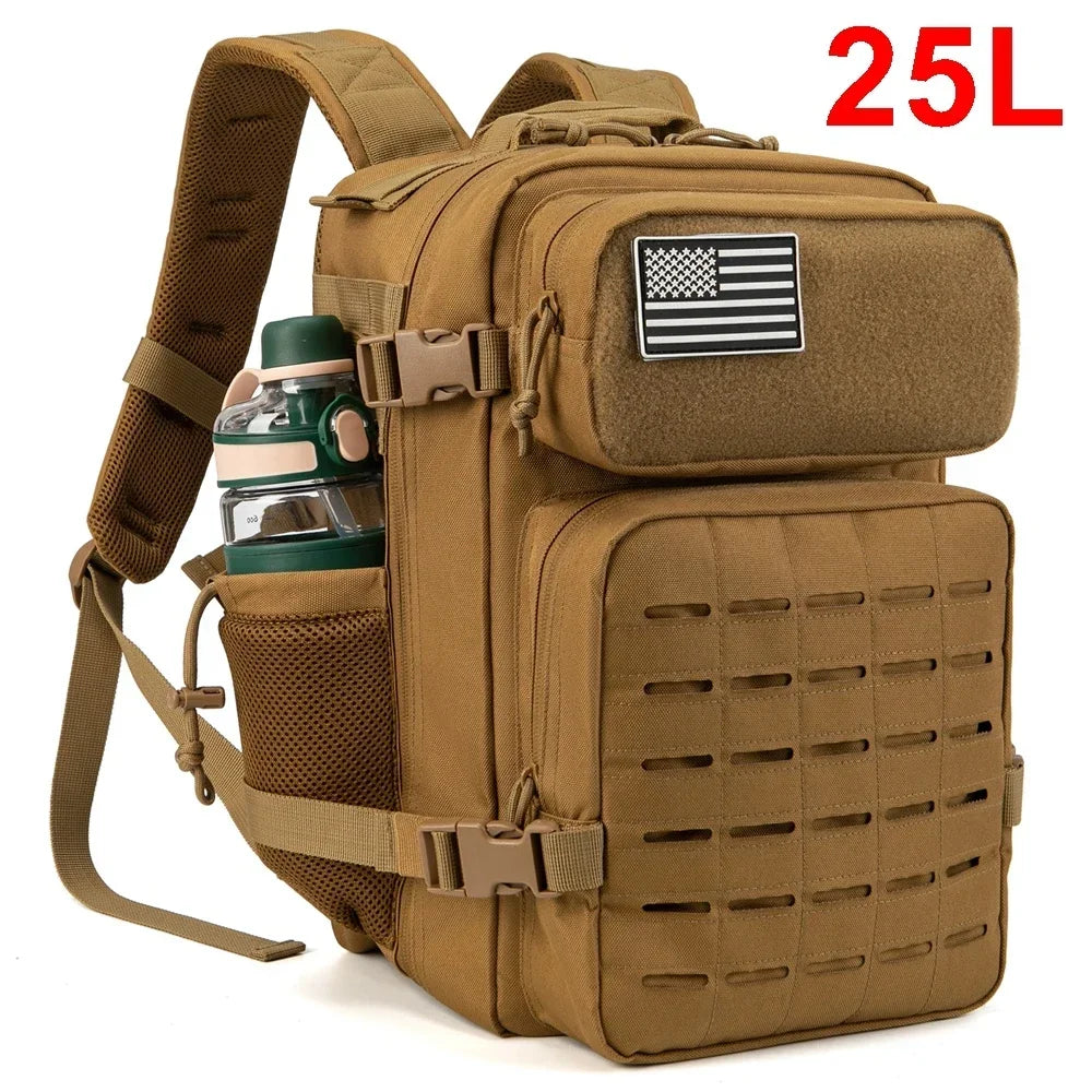 ReFire Gear Tactical MOLLE Hiking Backpack With Dual Cup Holder