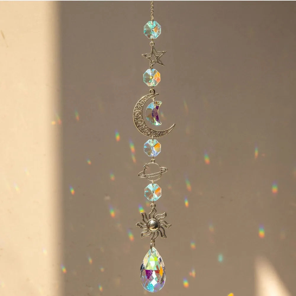 Crystal Rainbow Maker Sun Catcher Wind Chime Pendant