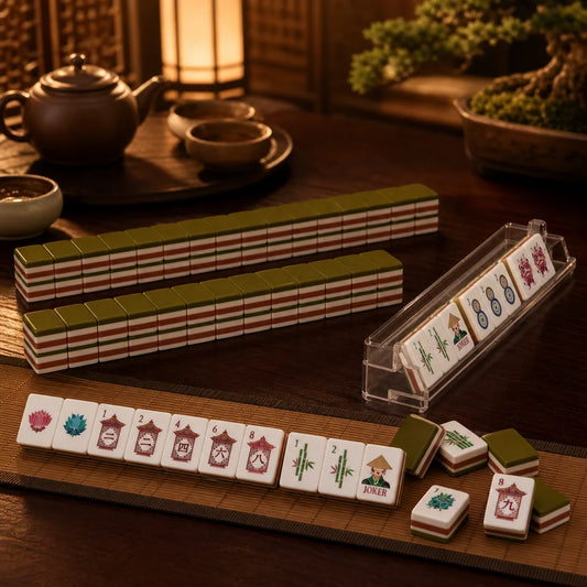 Premium Acrylic American Mahjong Set Featuring 160 Durable Tiles