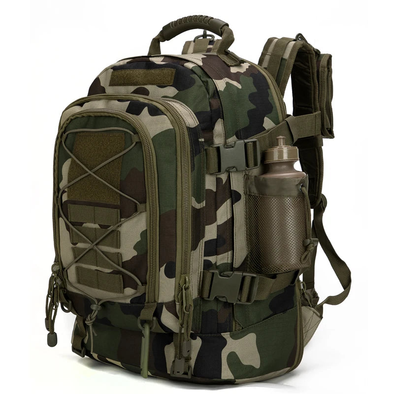 LQARMY Military Tactical Backpack With MOLLE Design For Outdoor Hiking