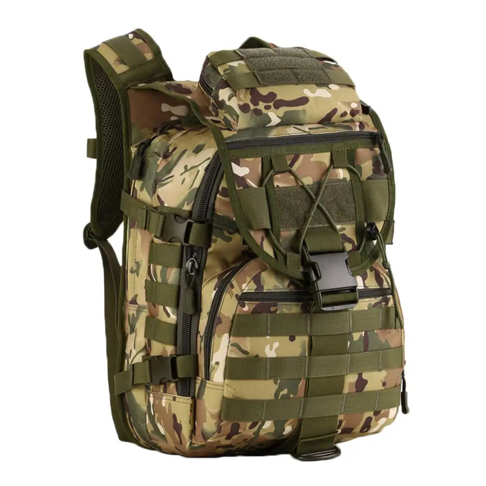 Nylon Tactical Molle Backpack Water Resistant Outdoor Trekking Bag