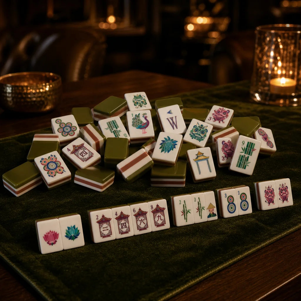 Premium Acrylic American Mahjong Set With 160 Game Pieces