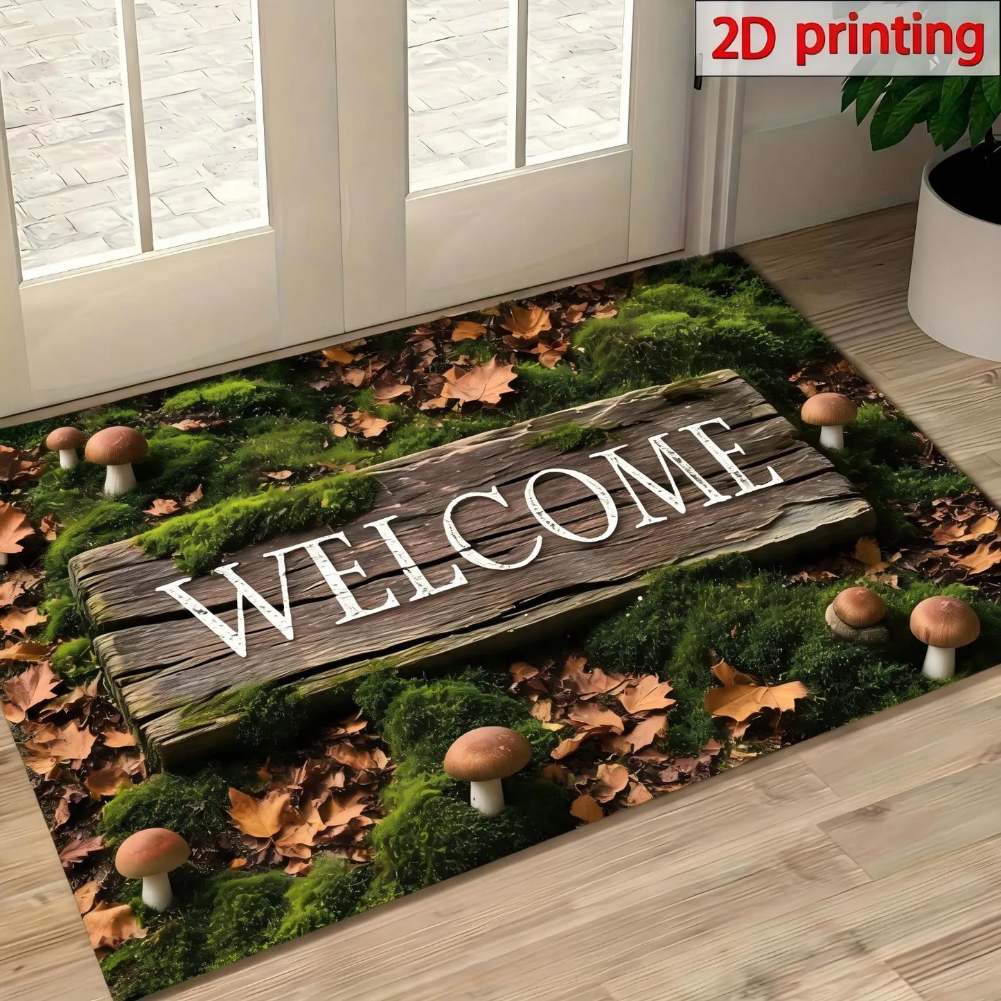 Elegant Pebble Design Silicone Anti Slip Indoor Outdoor Doormat Entrance