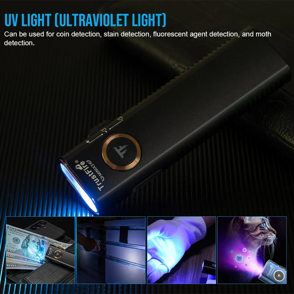 TrustFire MINIX3 Rechargeable EDC Flashlight With Four Light Modes