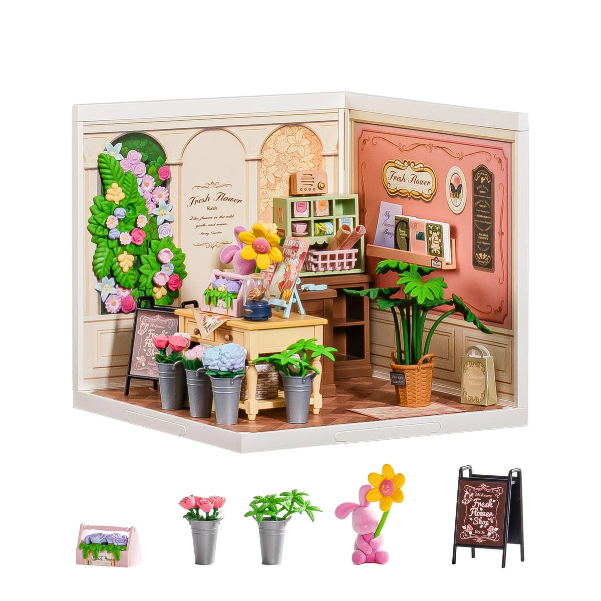 Rolife DIY Miniature Dollhouse Puzzle Kit With LED Light