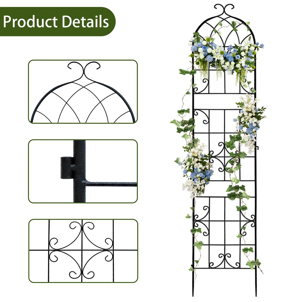 Rustproof Metal Garden Trellis For Climbing Plants And Vines