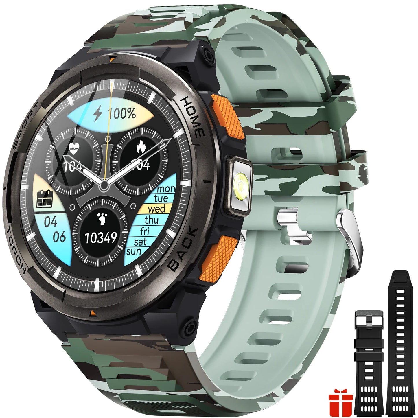 EIGIIS KE5 Smart Watch Featuring Compass Barometer Waterproof Sports Design