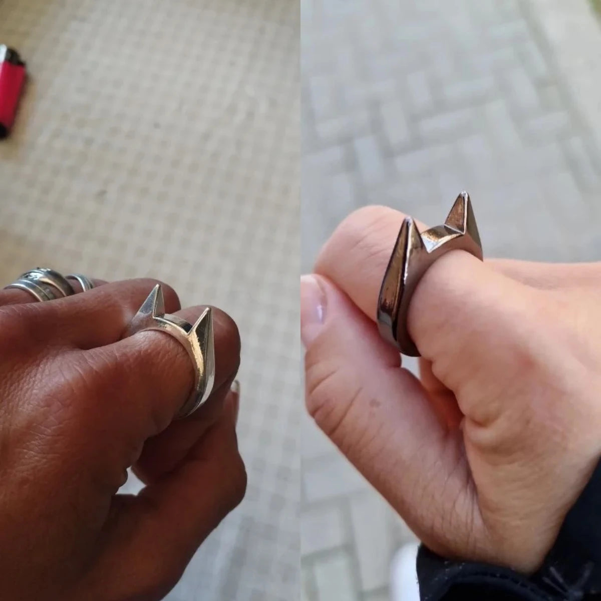 Aluminum Survival Safety Finger Ring For Window Breaking And Defense