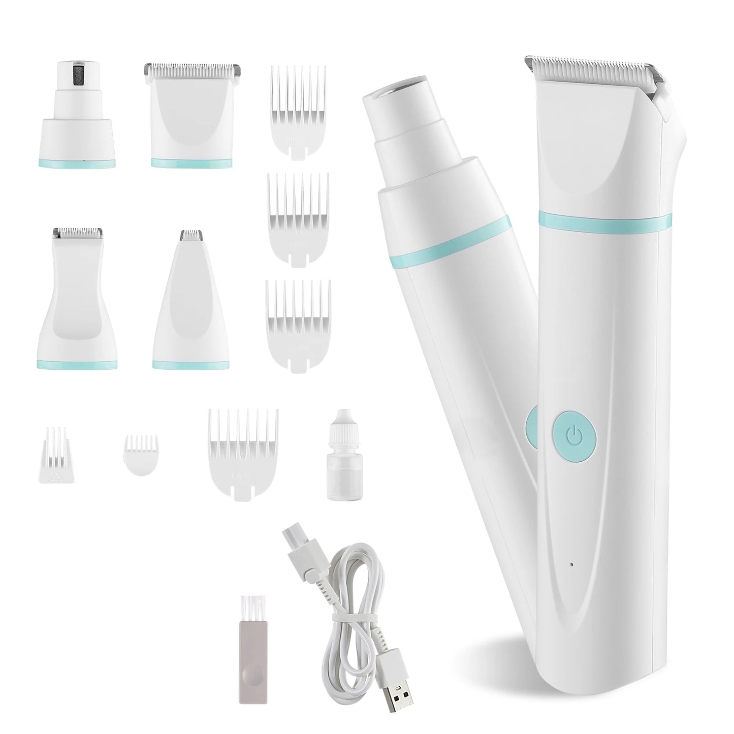Low Noise Rechargeable Dog Clippers With Stainless Grooming Blades