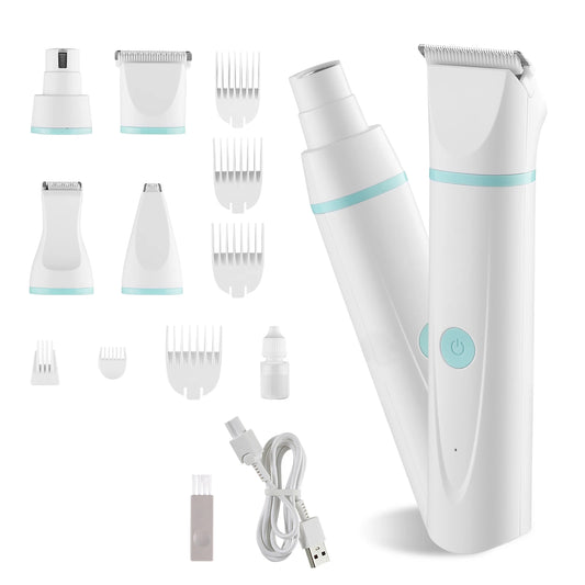 Low Noise Rechargeable Dog Clippers With Stainless Grooming Blades