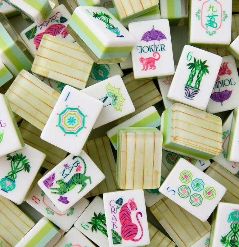 Premium Acrylic American Mahjong Set Featuring 160 Durable Tiles