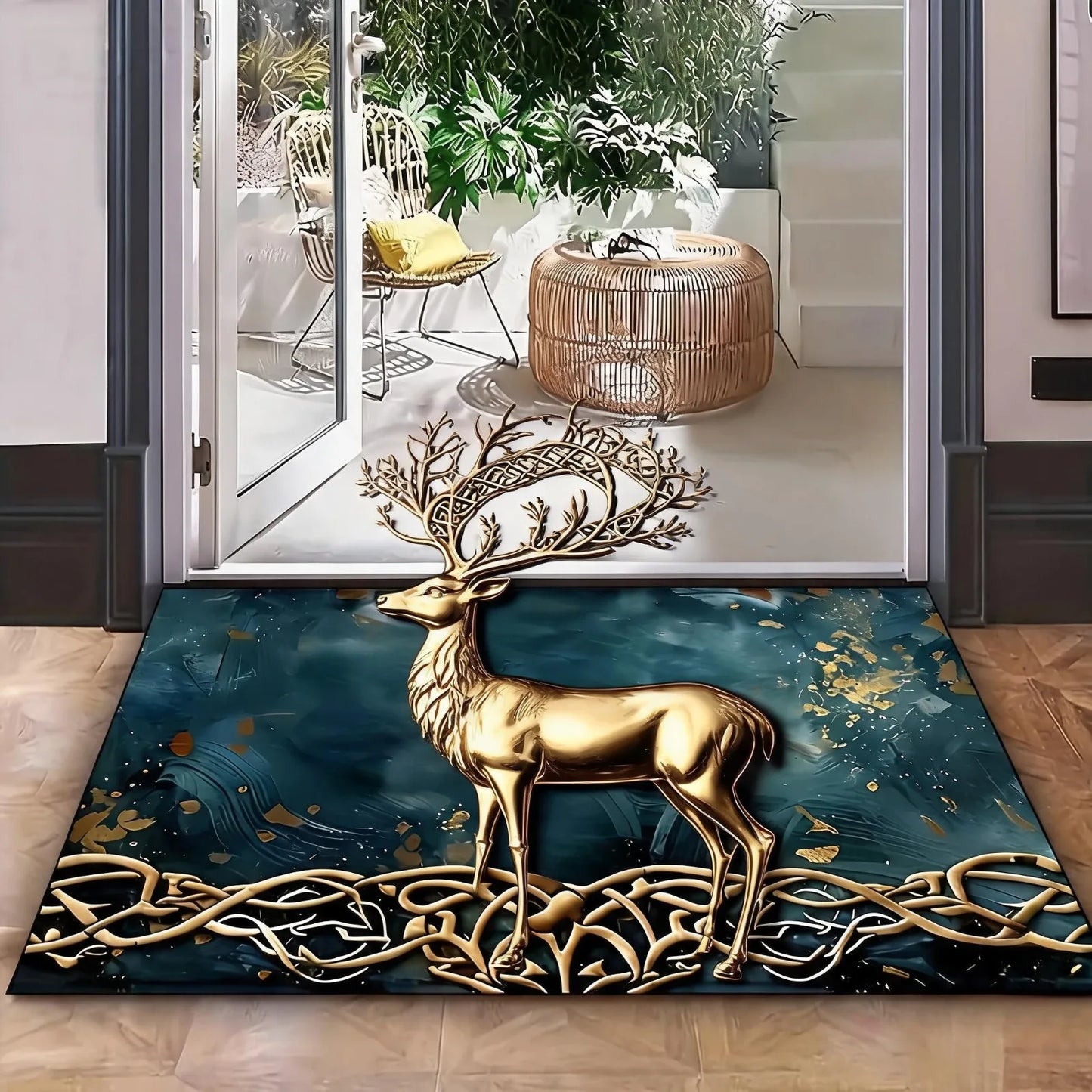 Tree Of Life Welcome Doormat Anti Slip Waterproof Home Rug