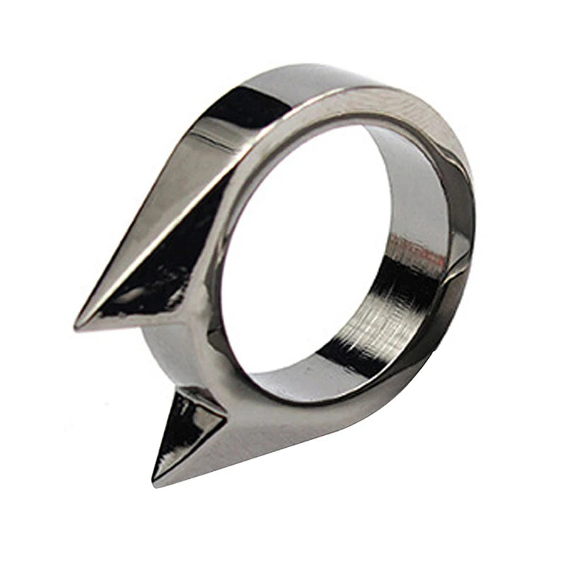 Aluminum Survival Safety Finger Ring For Window Breaking And Defense