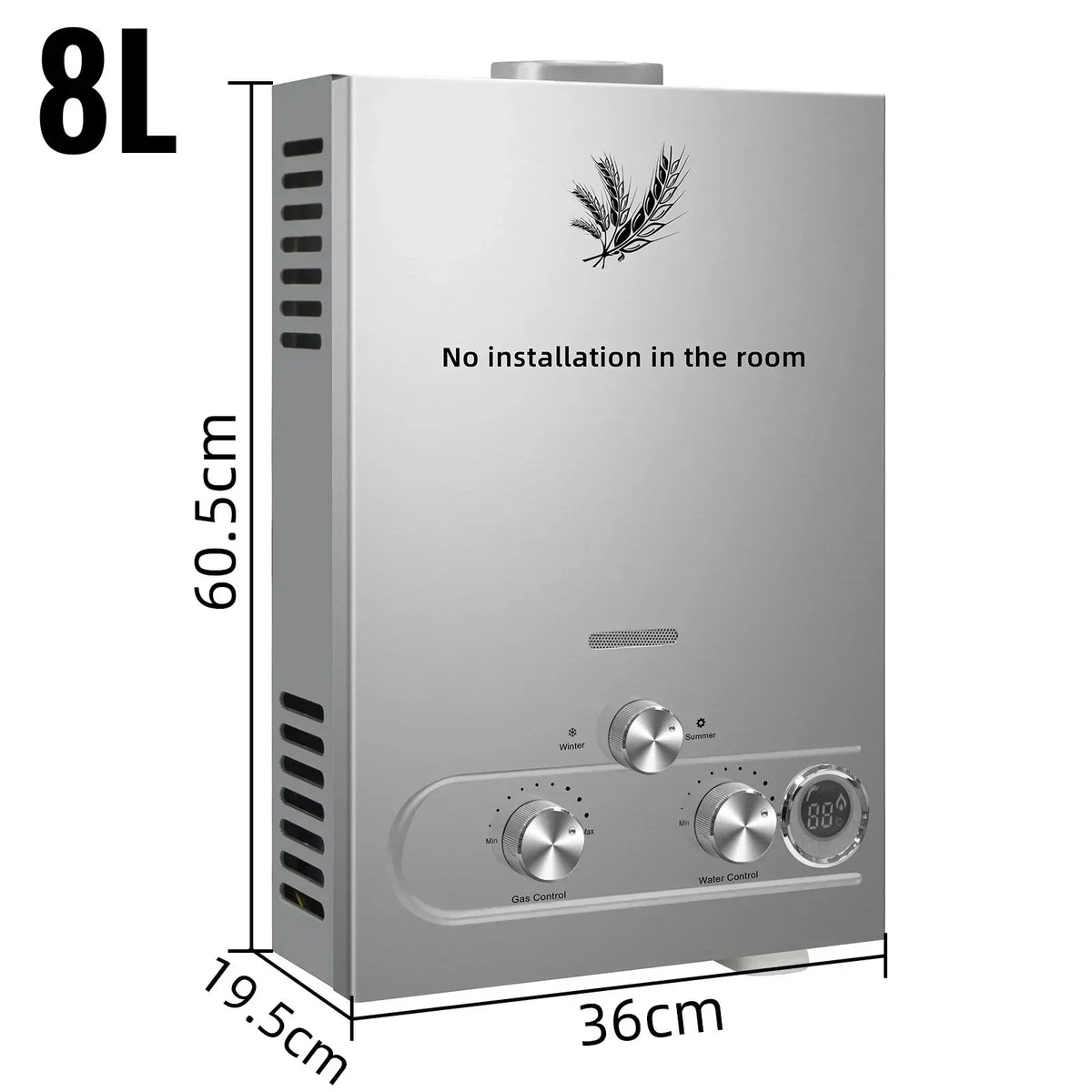 SIHAO Portable Tankless LPG Water Heater With Shower Kit