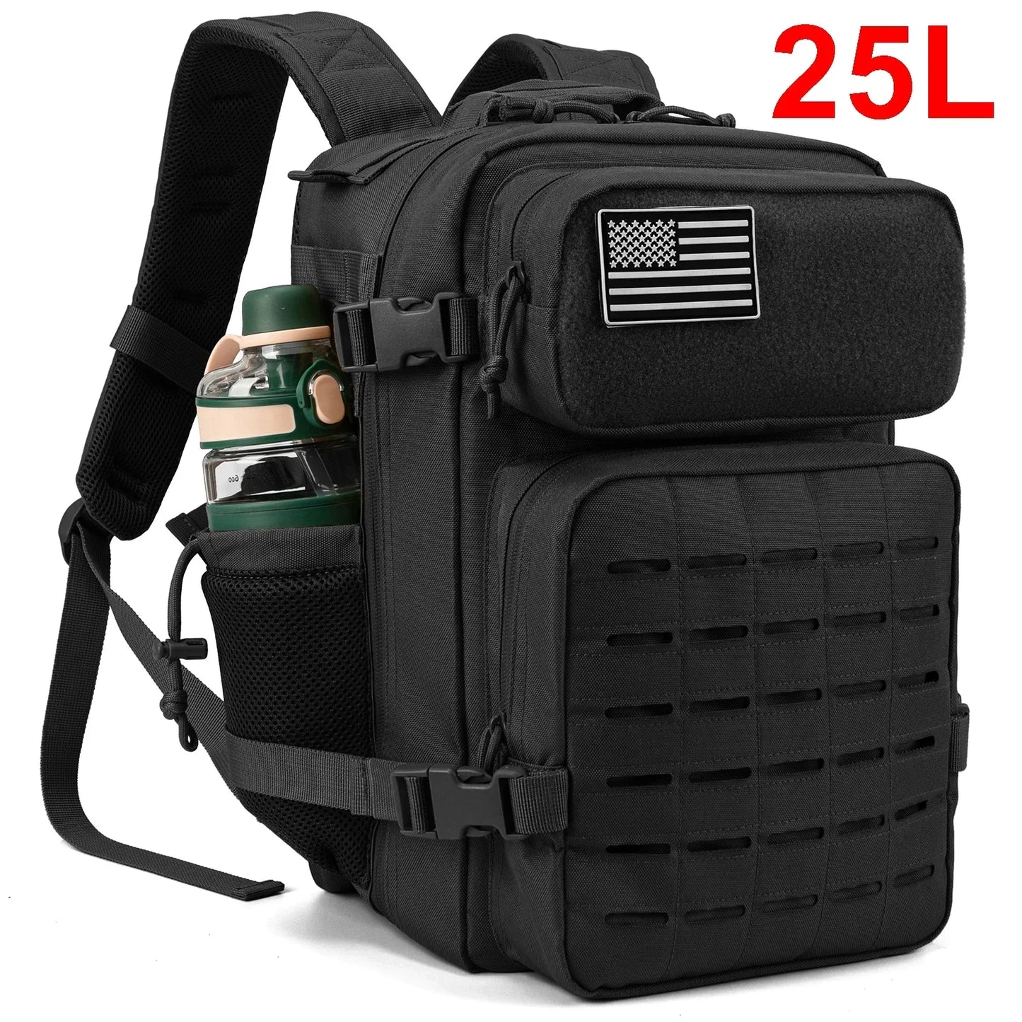 ReFire Gear Tactical MOLLE Hiking Backpack With Dual Cup Holder