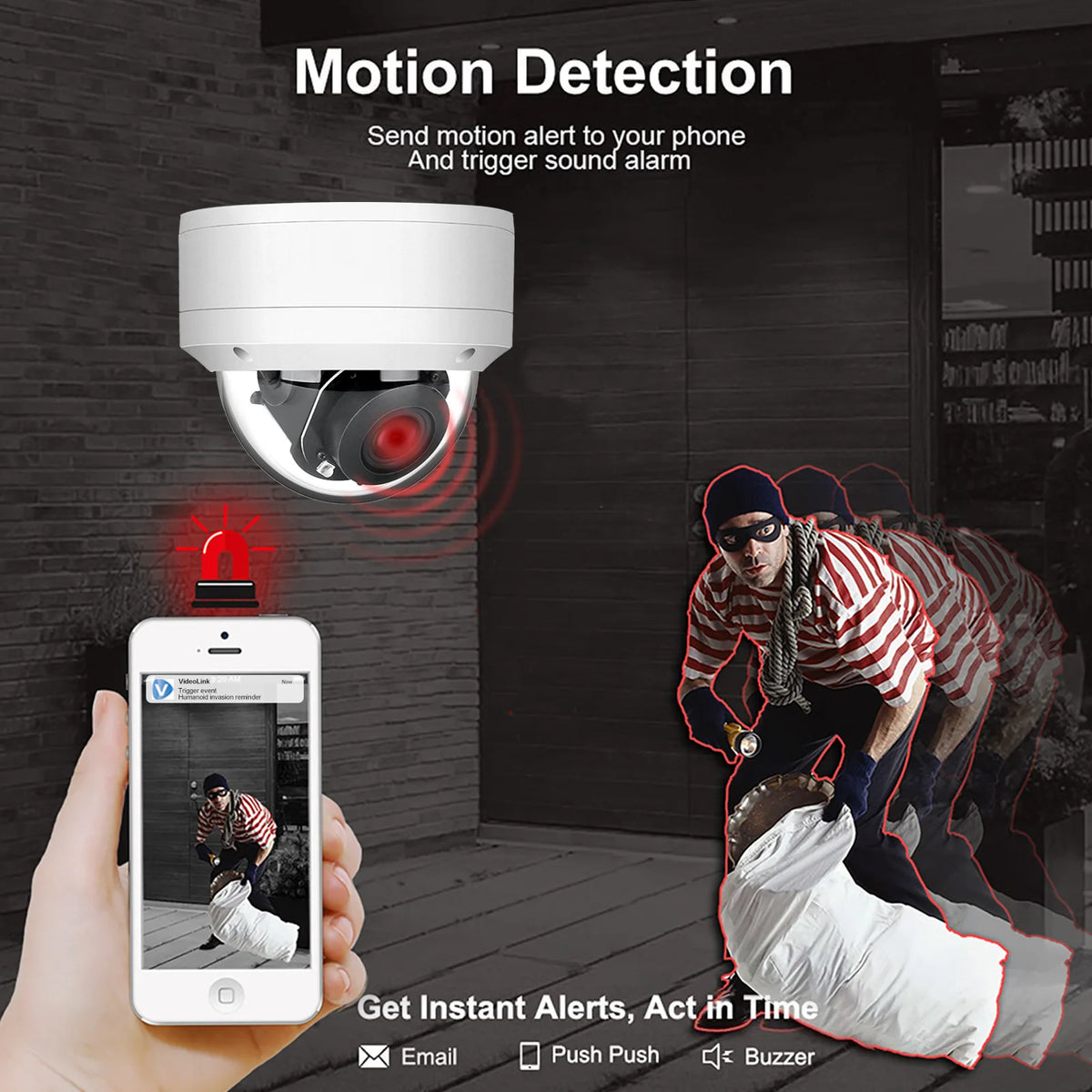 Anpviz 8MP 4K PoE PTZ Security Camera 5X Optical Zoom