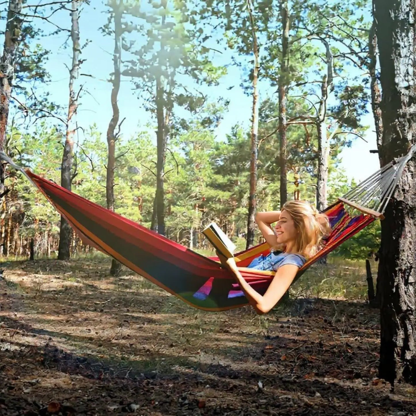 Gyroor Heavy Duty Adjustable Stand Hammock With Storage Bag
