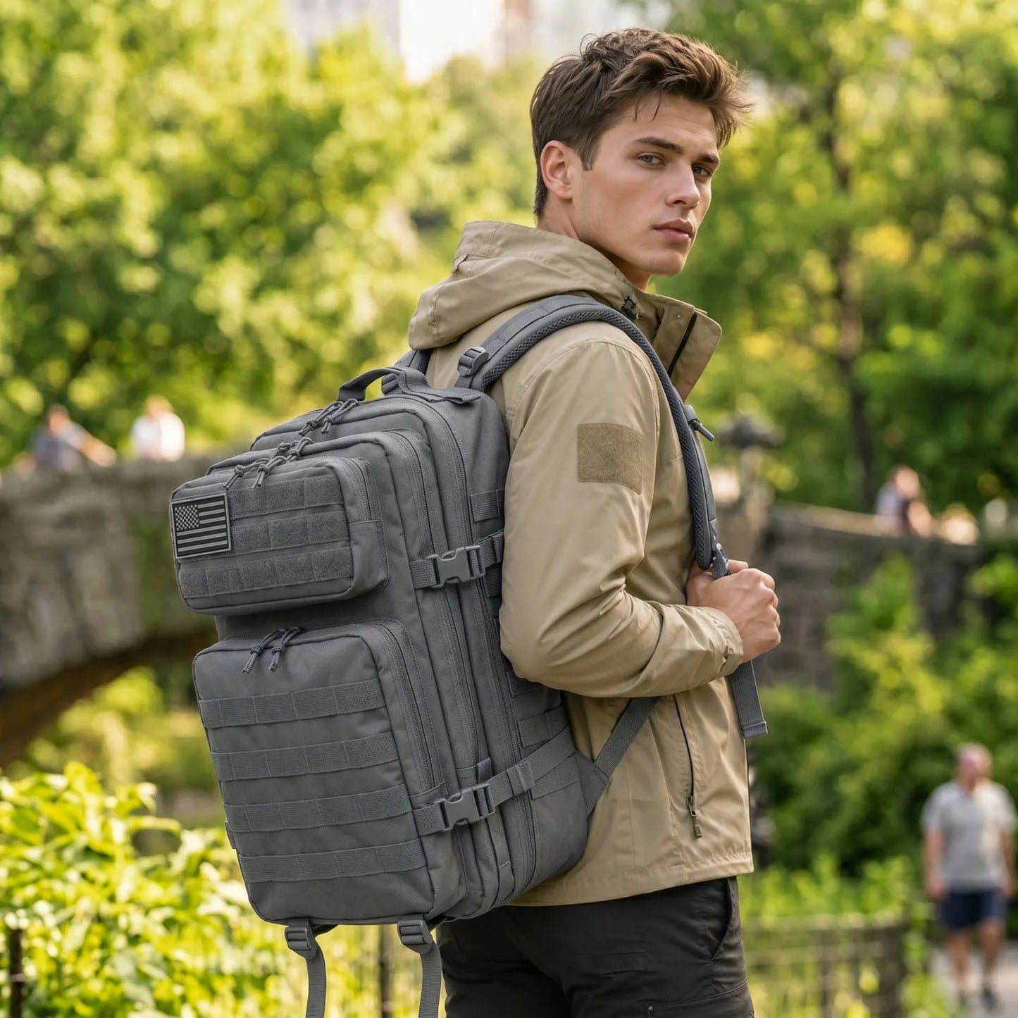 ReFire Gear Tactical Backpack With Molle Pockets For Travel Hiking