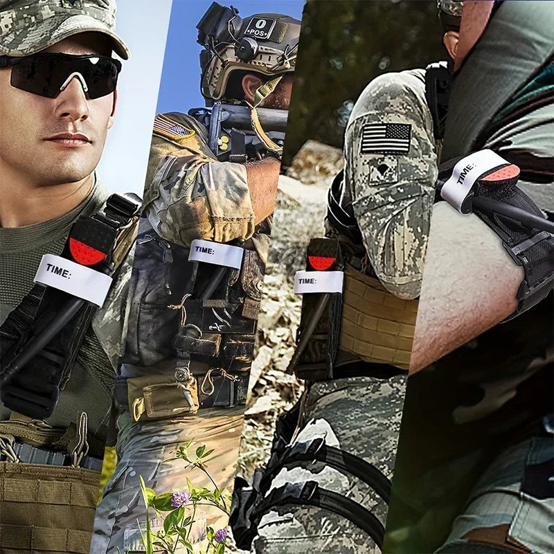 Tactical Adjustable Tourniquet Set For Emergency Survival Medical First Aid