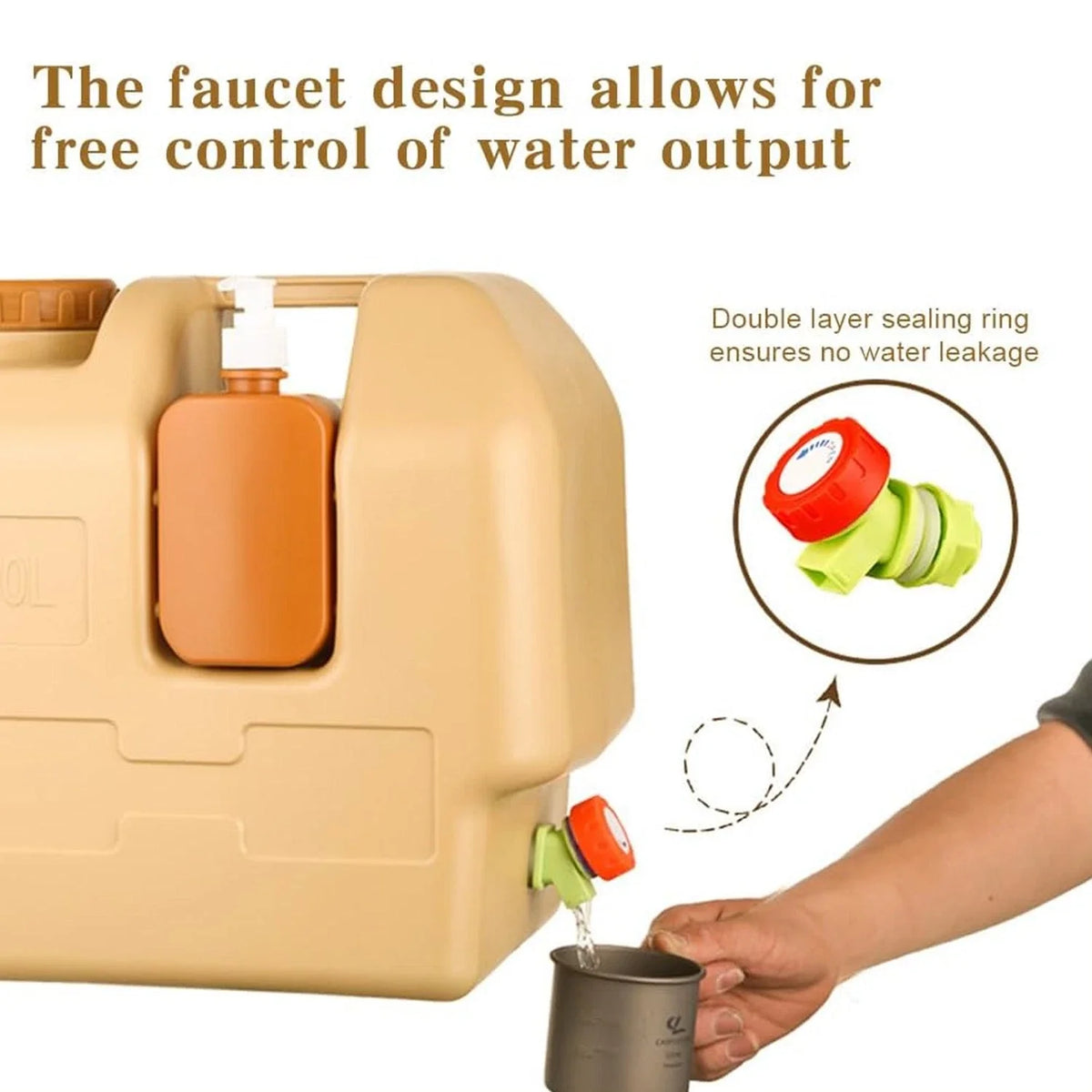 Portable Camping Water Storage Bag With Convenient Spigot
