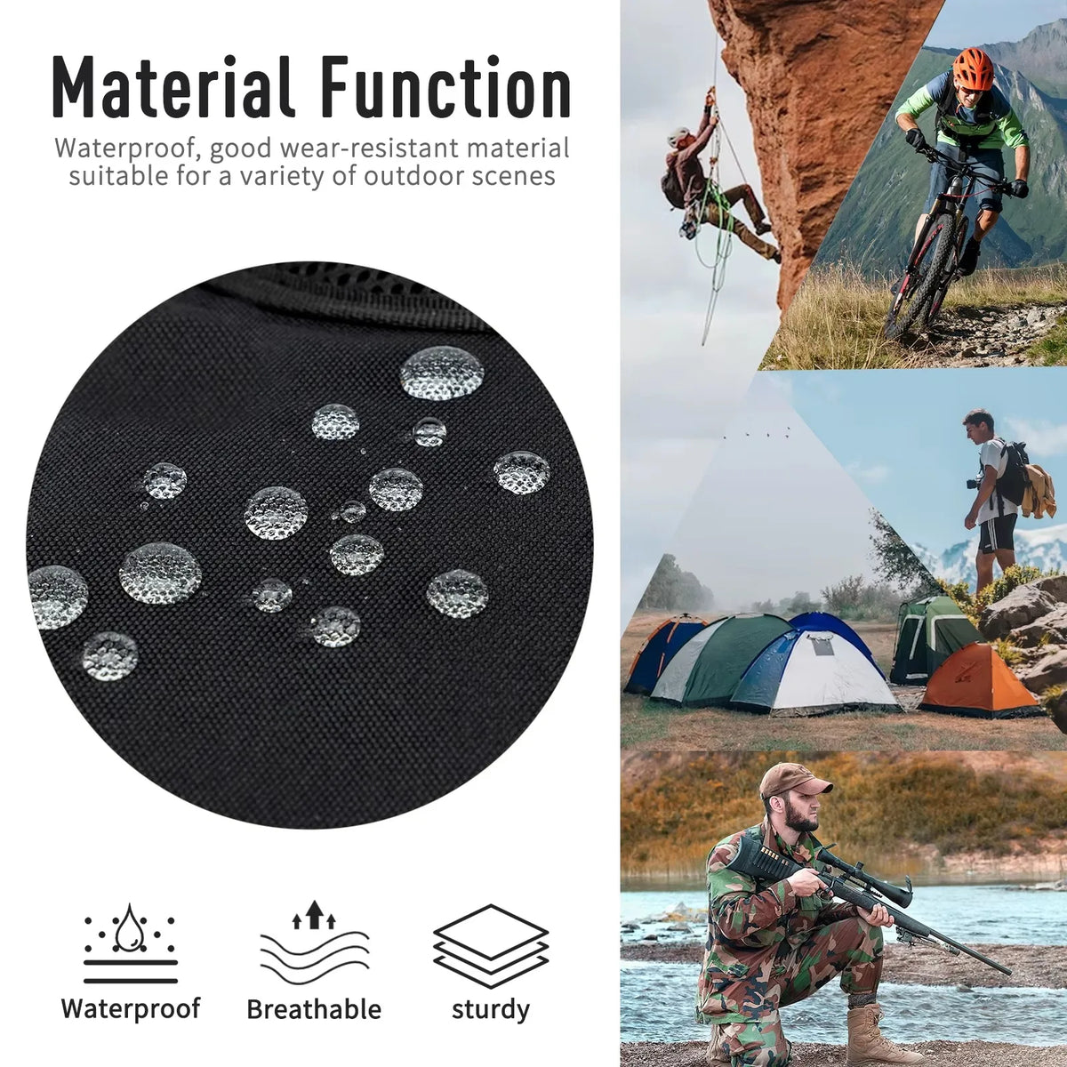Kabaqoo Tactical Backpack With MOLLE Design For Hiking And Travel