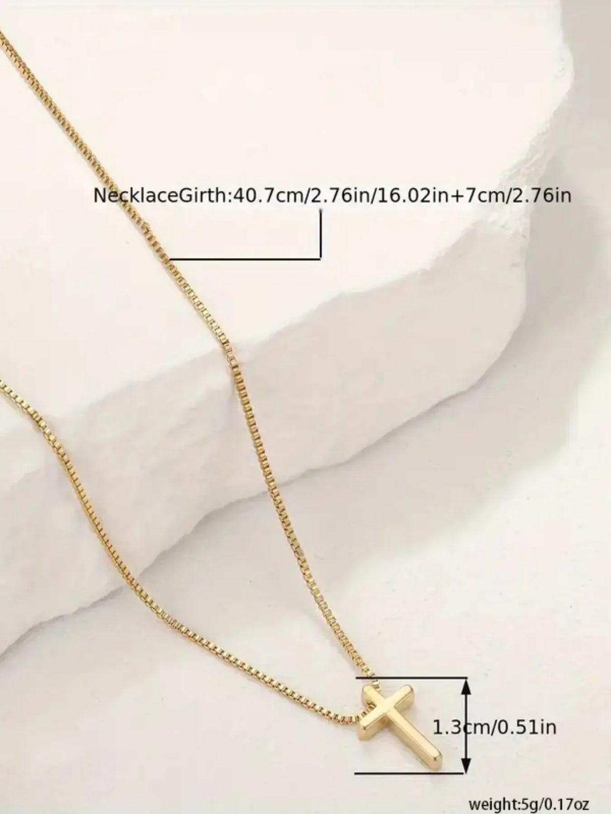 Women's Layered Cross Pendant Necklace With Elegant Side Design
