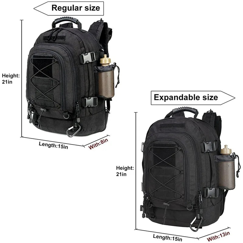 LQARMY Military Tactical Backpack With MOLLE Design For Outdoor Hiking