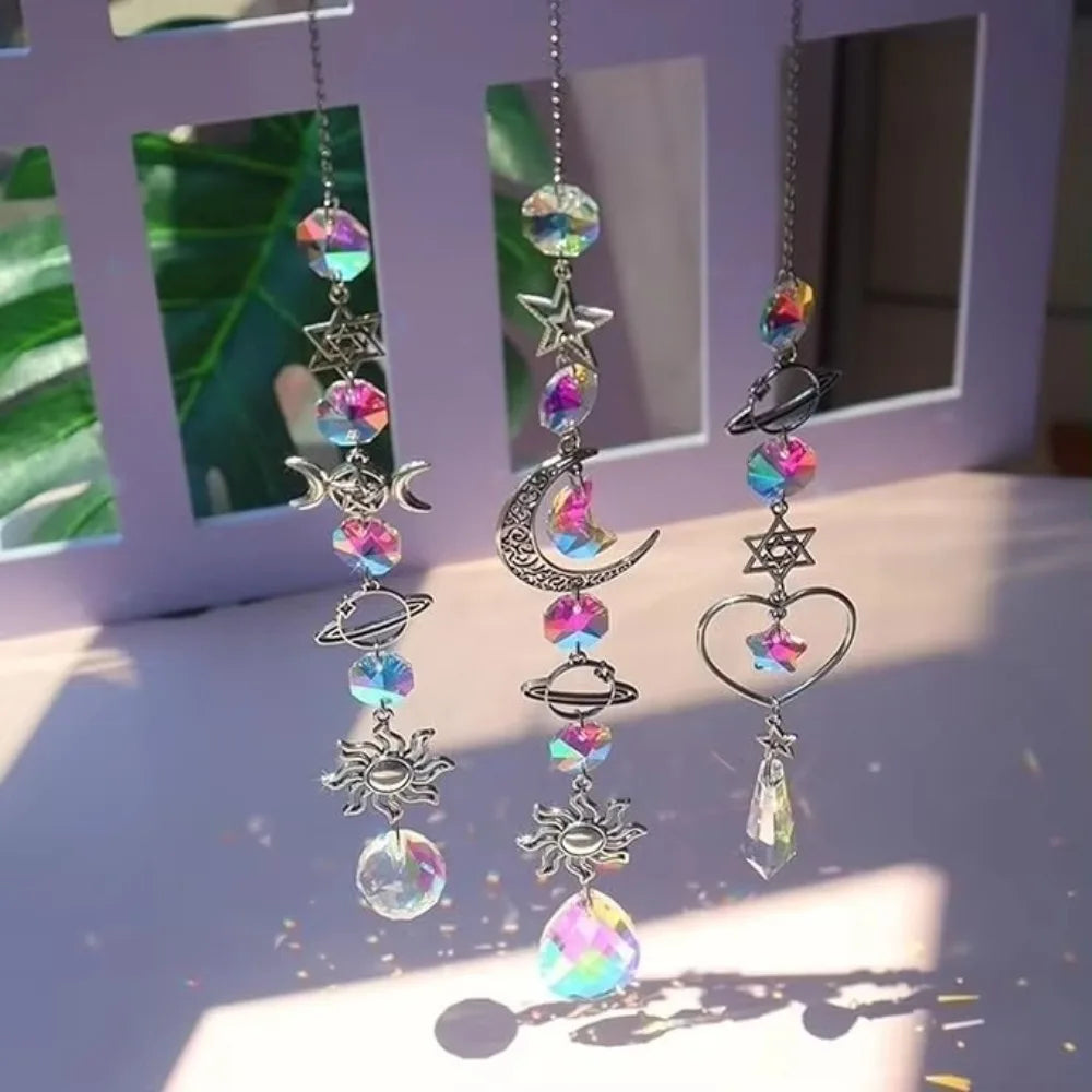 Crystal Rainbow Maker Sun Catcher Wind Chime Pendant