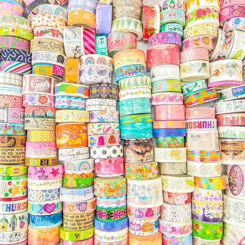 Decorative Washi Tape Rolls For Scrapbooking And Journaling Projects