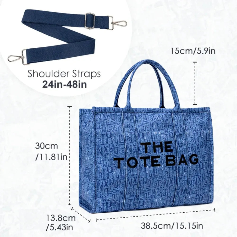 Kabaqoo Canvas Tote Crossbody Work Bag With Multiple Pockets