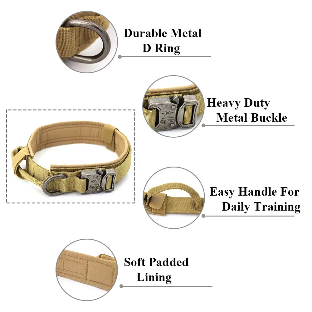 PETRAVEL Tactical Training Collar And Leash Set With Control Handle