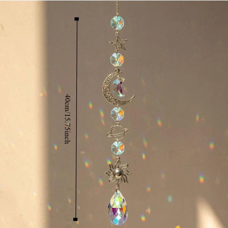 Crystal Rainbow Maker Sun Catcher Wind Chime Pendant