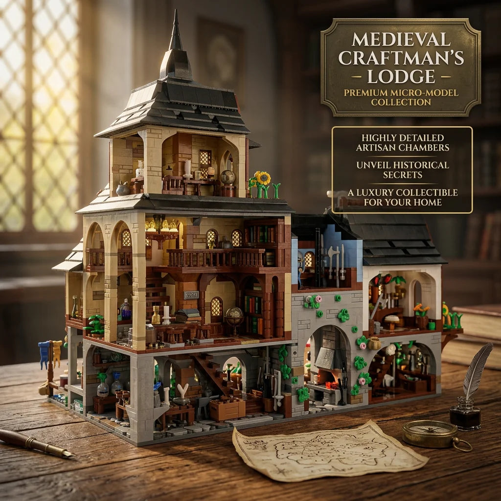 Barweer Medieval Town Modular Building Blocks Architecture Set