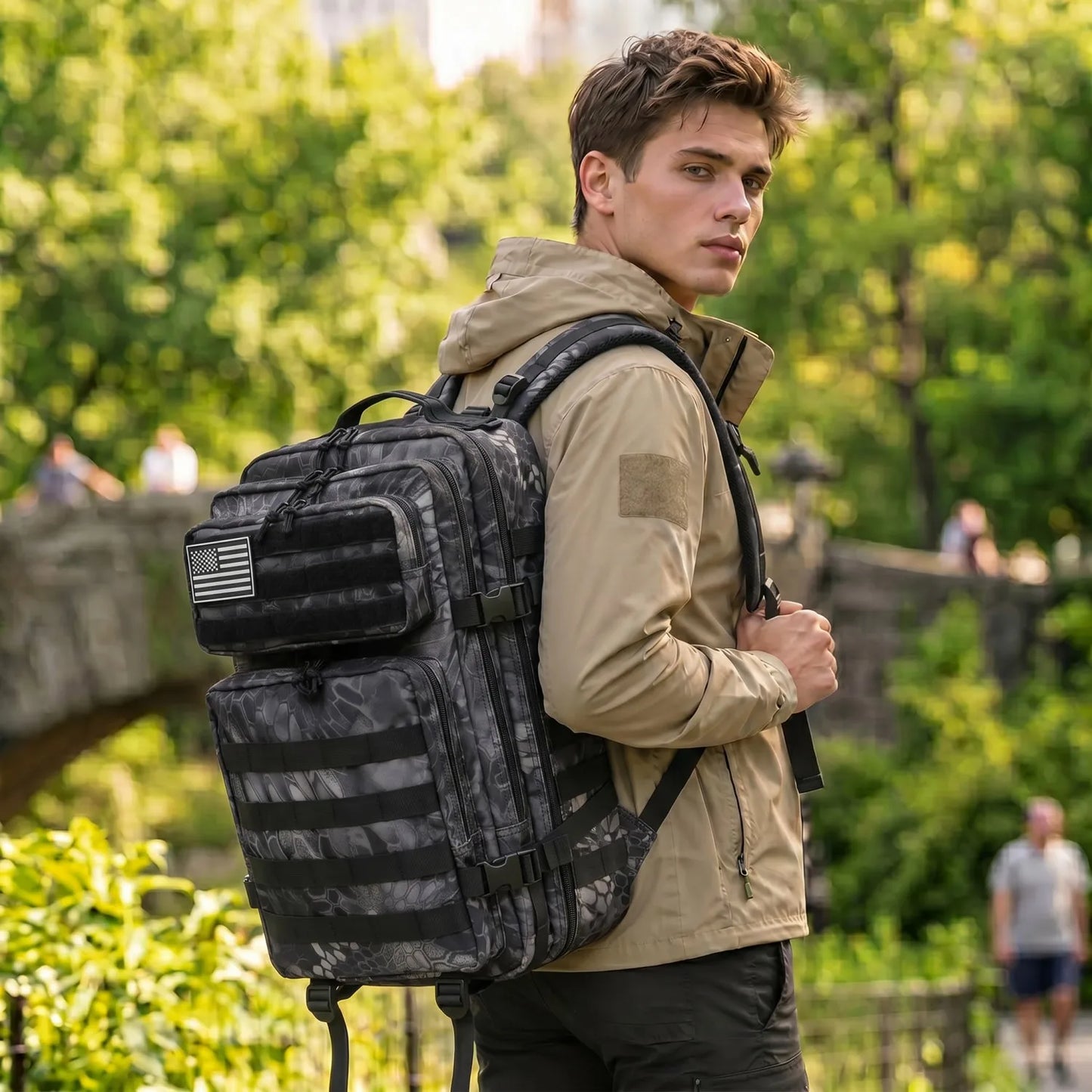 ReFire Gear Tactical Backpack With Molle Pockets For Travel Hiking