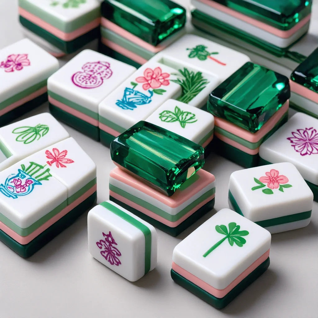 Premium Acrylic American Mahjong Set With 160 Game Pieces