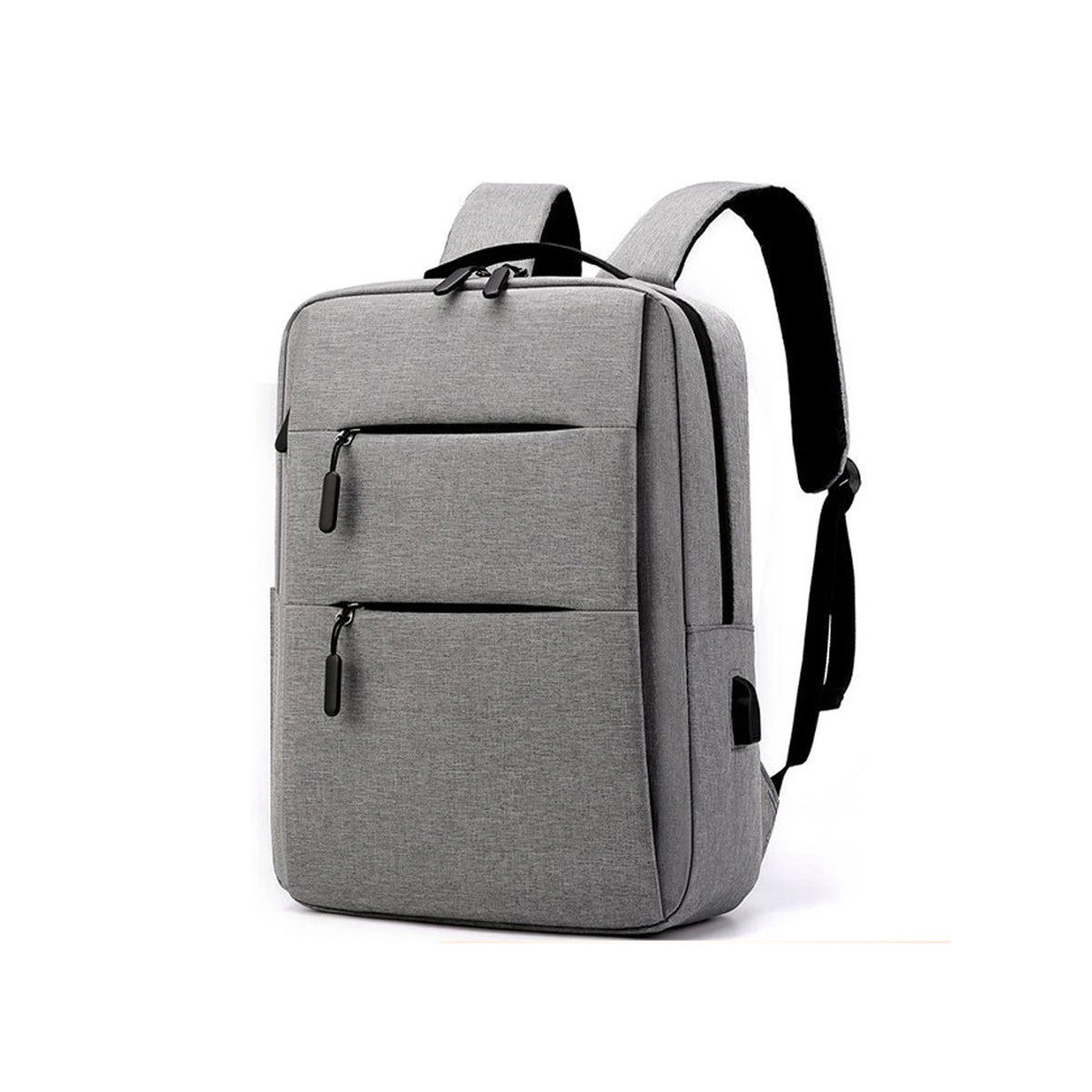 Water Resistant Laptop Backpack With USB Charging Port For Commuters