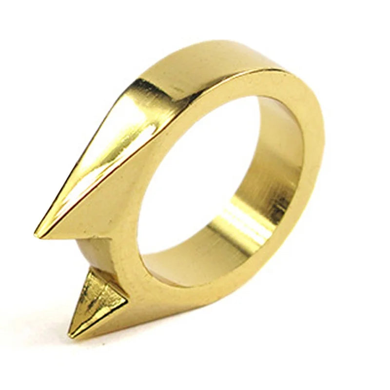 Aluminum Survival Safety Finger Ring For Window Breaking And Defense