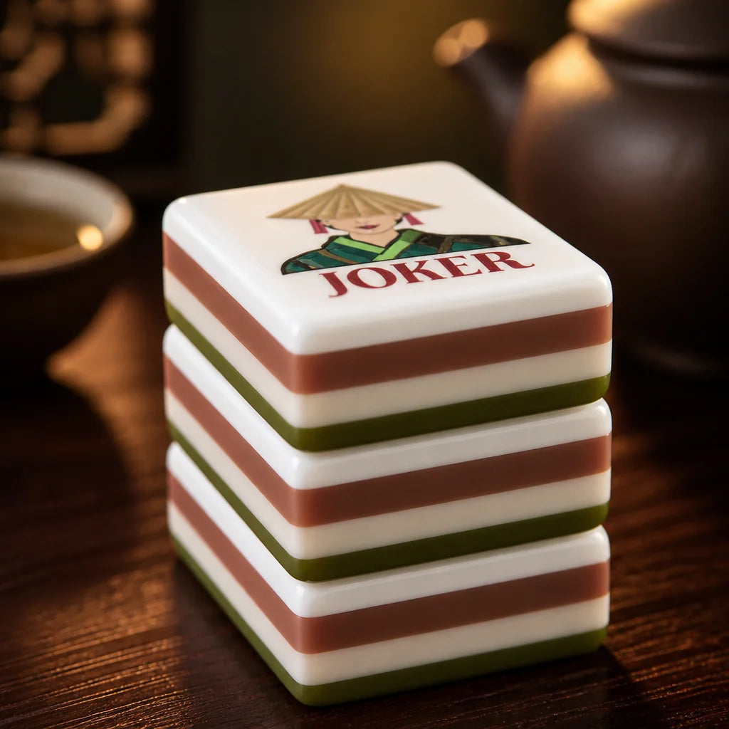 Premium Acrylic American Mahjong Set Featuring 160 Durable Tiles