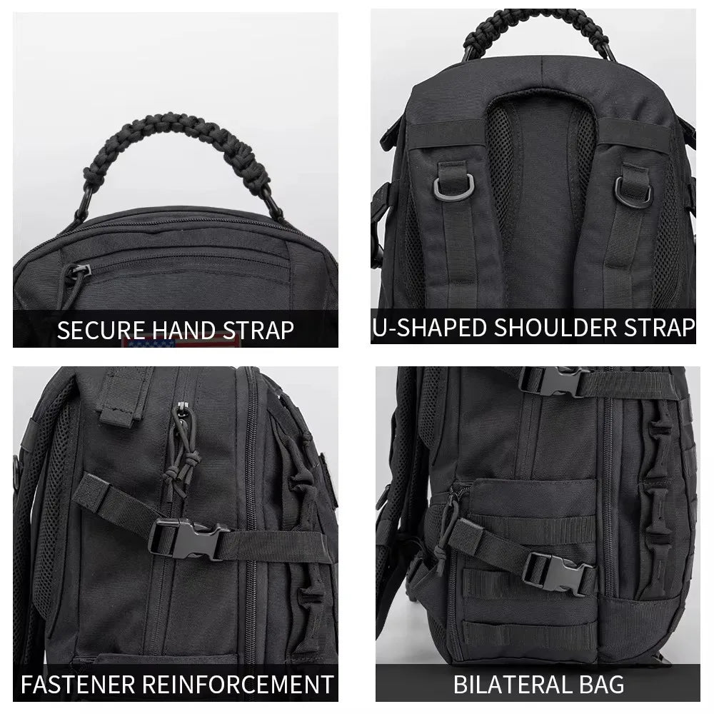 Kabaqoo Tactical Backpack With MOLLE Design For Hiking And Travel