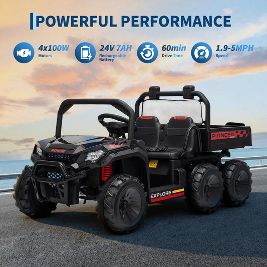 Kids Electric Ride On Dump Truck With Parental Remote