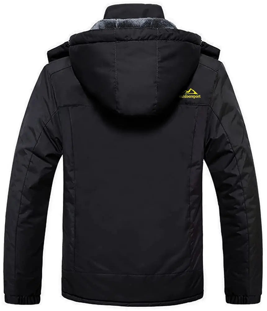 Cavva Men's Waterproof Fleece Lined Winter Parka With Removable Hood