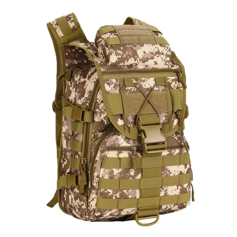Nylon Tactical Molle Backpack Water Resistant Outdoor Trekking Bag